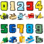 Transforming Robot Number Blocks Set