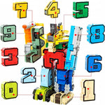 Transforming Robot Number Blocks Set