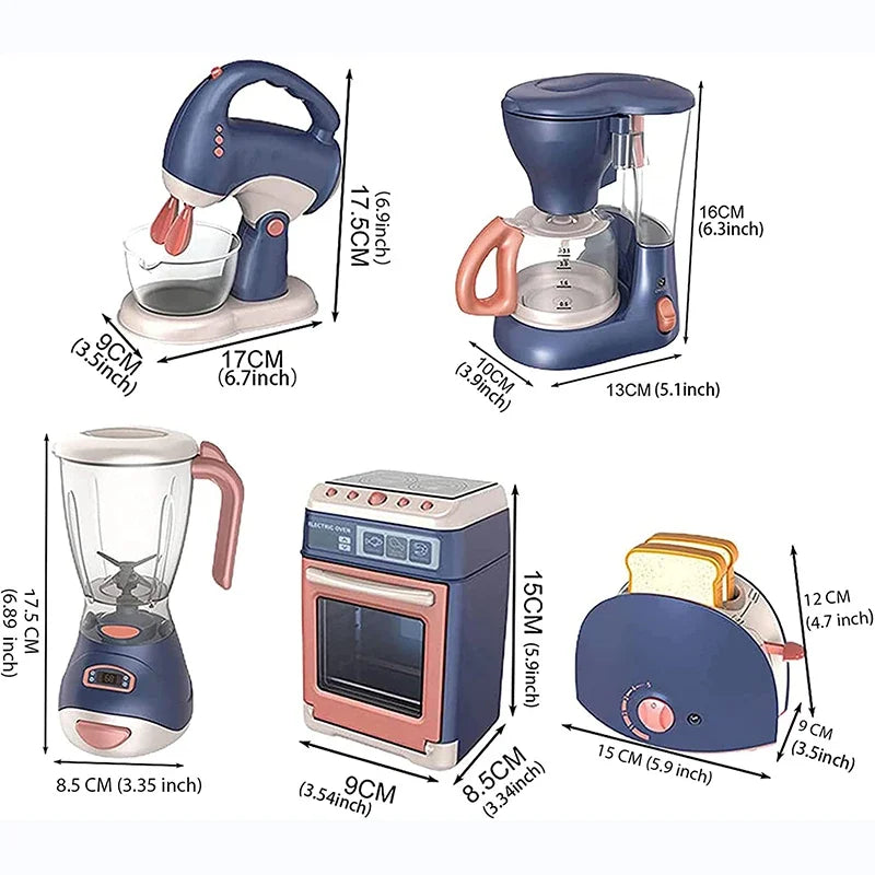 Kids Kitchen Play Set Appliances