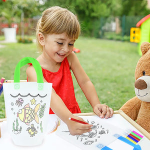 Kids Coloring Party Bags Set