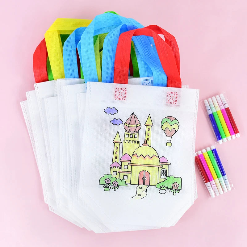 Kids Coloring Party Bags Set