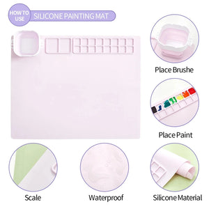 Reusable Silicone Drawing Mat with Suction Cups