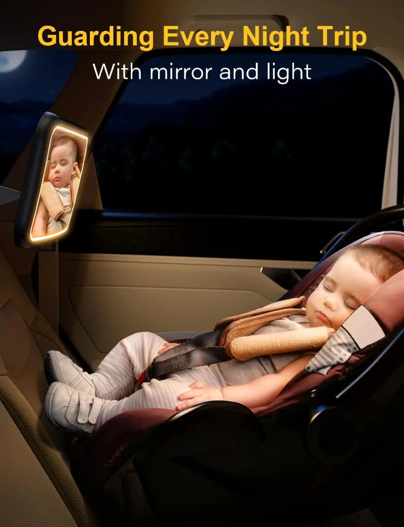 Baby Car Seat Mirror Light