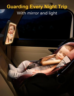 Baby Car Seat Mirror Light