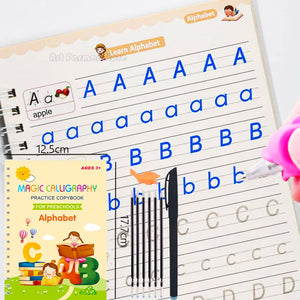 Reusable Calligraphy Practice Book for Kids