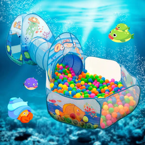 3 in 1 Tent with Ball Pit and Tunnel