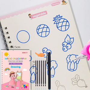 Reusable Calligraphy Practice Book for Kids