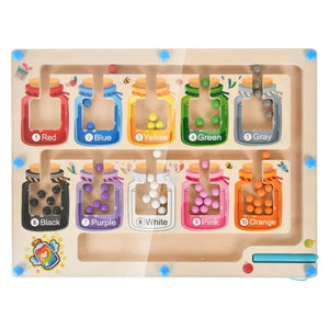 Wooden Montessori Magnetic Maze Educational Toy