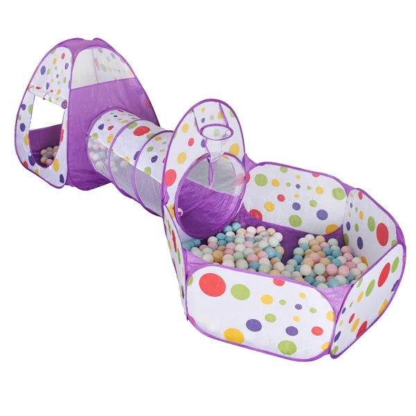 3 in 1 Tent with Ball Pit and Tunnel