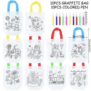 Kids Coloring Party Bags Set