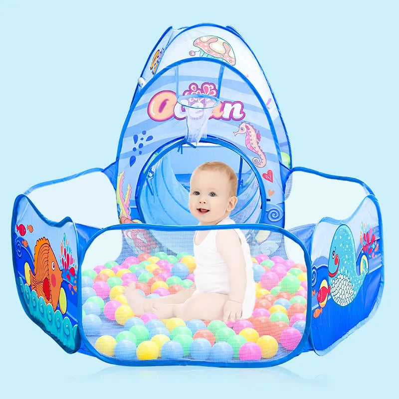 3 in 1 Tent with Ball Pit and Tunnel