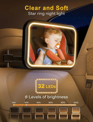 Baby Car Seat Mirror Light