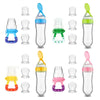 5pcs Silicone Baby Feeding Bottle with Spoon