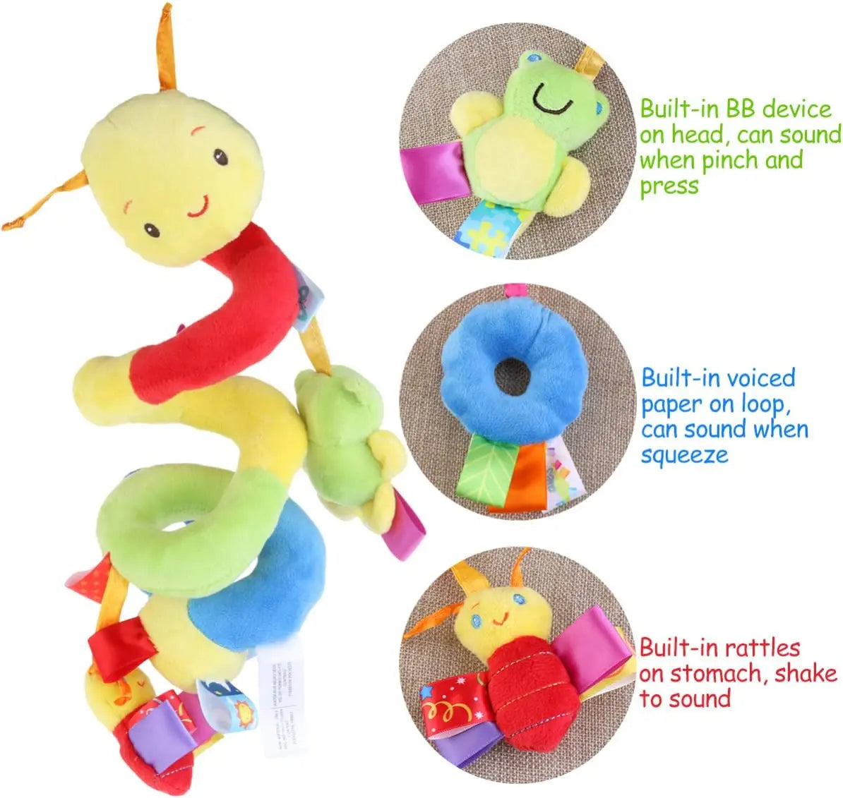 Plush Hanging Stroller Rattle Toy