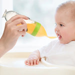 5pcs Silicone Baby Feeding Bottle with Spoon